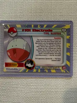 2000 Topps Chrome Pokemon TV Animation Edition Series 2 Foil #101 Electrode - Image 2
