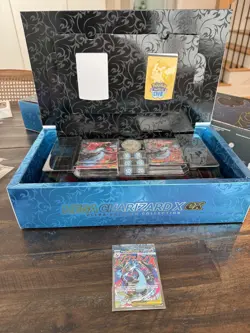 Pokemon TCG Mega Charizard X ex Ultra Premium Collection Box - Both Promos - Image 1