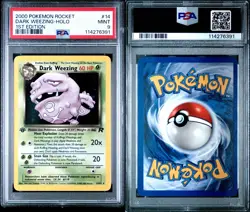 2000 Pokemon 1st Edition Dark Weezing 14/82 Team Rocket Holo - Image 1