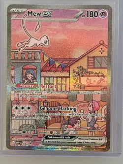 Mew ex SVP 053 Pokemon TCG Scarlet Violet 151 Black Star Promo Full Art - Image 1