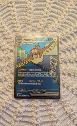 Pokemon Obsidian Flames Pidgeot ex 225/197 Special Illustration Rare NM - Image 1