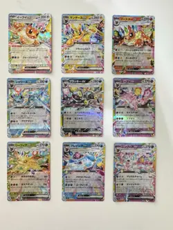 Japanese 9 Eevee Evolution Terastal Festival ex Pokemon TCG SV8A Set - Image 1