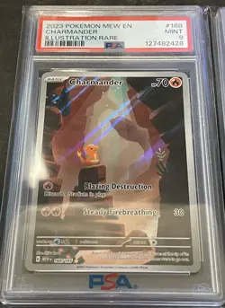 Sequential PSA 9s Charmander #168/165 & Charmeleon #169/165 2023 Pokemon SV 151 - Image 3