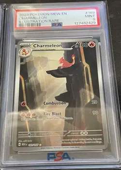 Sequential PSA 9s Charmander #168/165 & Charmeleon #169/165 2023 Pokemon SV 151 - Image 5