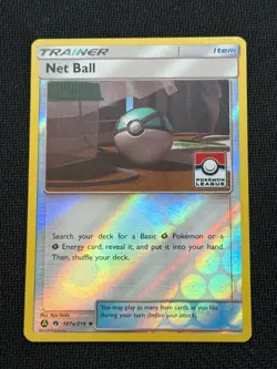 Pokemon TCG Net Ball Trainer Reverse Holo 187a/214 - Pokemon League Stamp - Image 1