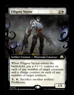 Filigree Vector (Extended Art) 102 R Commander: March of the Machine - Image 1