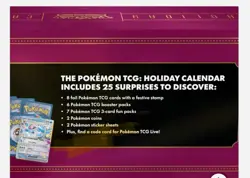 Pokemon TCG 2025 Holiday Advent Calendar Bundle *Exclusive* Sealed - New - Image 2