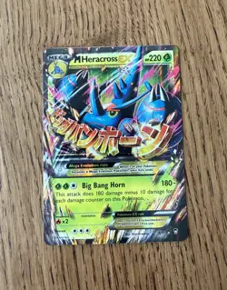 Pokemon Mega M Heracross EX TCG 5/111 XY Furious Fists Holo Ultra Rare - Image 1