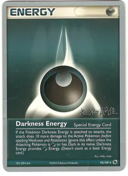Darkness Energy 93/109 World Championship 2004 Pokemon Card Played BM - Image 1