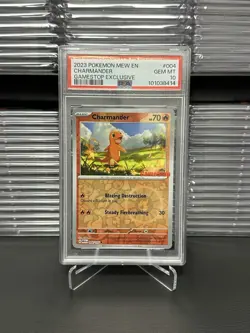 PSA 10 Pokemon 2023 Scarlet & Violet 151 Charmander GameStop 004/165 *Gem Mint* - Image 1