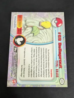 Bellsprout #69 - HOLO - TOPPS BLACK Logo - TV SERIES 1 - POKEMON CARD - NM/M - Image 2
