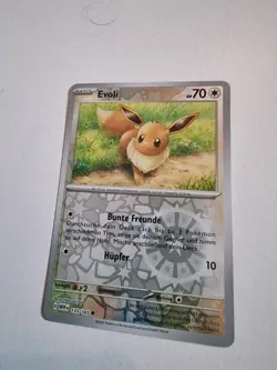 Pokemon Evoli 133/165 Reverse Holo Karmesin & Purpur 151 Deutsch Kp70 Hupfer - Image 1