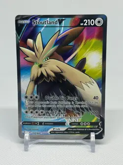 Stoutland V 157/163 Battle Styles Full Art Ultra Rare Holo Pokemon Card NM - Image 1