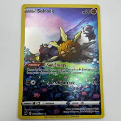 Pokemon TCG Solrock GG15/GG70 SWSH Crown Zenith Galarian Gallery Full Art NM - Image 1