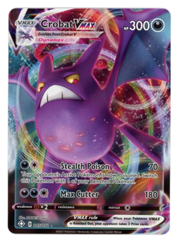 Crobat Vmax 045/072 Ultra Rare Full Art - 2021 Pokemon Shining Fates NM - Image 1