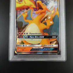 PSA 5 Charizard GX 9/68 Pokemon Hidden Fates Full Art Holo Card - Image 3