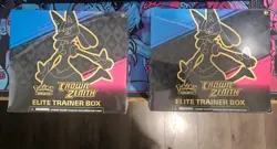 Set Of 2 Pokemon TCG Crown Zenith Elite Trainer Box Sealed 820650851476 - Image 1