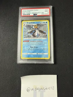 2022 Pokemon SWSH Empoleon Cosmos Holo PSA 9 MINT 037/172 Infernape V Box - Image 3