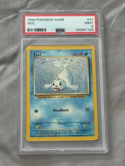 Pokemon TCG Seel 41 041/102 Base Set Unlimited PSA 9 MINT Regular Vintage WOTC - Image 2