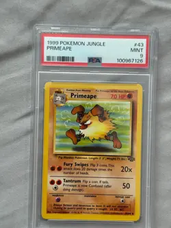 1999 Pokemon Primeape 43/64 Jungle #43 WOTC - PSA 9 - Image 5