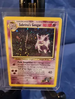 Rare Holo Pokemon- Sabrina's Gengar--Gym Heroes Holo 14/132. MP - Image 1