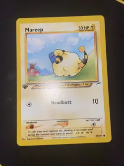 POKEMON MAREEP 75/105 1ST EDITION NEO DESTINY NEAR MINT - Image 1