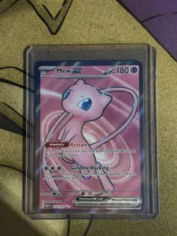 Pokemon Mew EX 2023 TCG Full Art Holo Rare Card 193/165 Scarlet & Violet 151 - Image 1