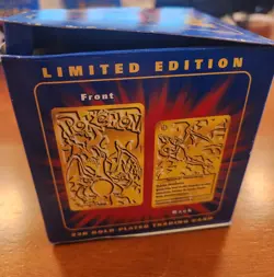 Burger King 1999 Pokemon Charizard 23K Gold-Plated Trading Card - Image 4