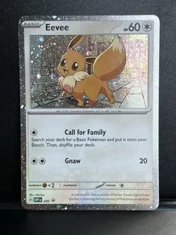 Eevee 200 Cosmos Holo (Swirl) Black Star Promo NM Pokemon - Image 2