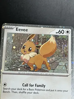 Eevee 200 Cosmos Holo (Swirl) Black Star Promo NM Pokemon - Image 4