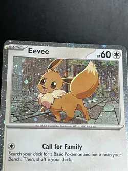 Eevee 200 Cosmos Holo (Swirl) Black Star Promo NM Pokemon - Image 5