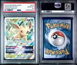 2023 POKEMON SWORD & SHIELD CROWN ZENITH #014 LEAFEON VSTAR PSA 10 - Image 3