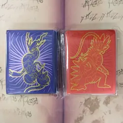 65 Ct Scarlet & Violet ETB Duo Pokemon Card Sleeves (2 Pack Lot) SEALED - Image 1
