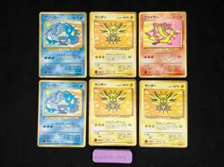 Articuno Moltres Zapdos 6 Set Moderately Played ANA Promo 1999 Japanese Pokemon - Image 3