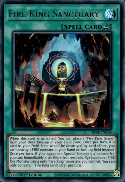 Fire King Sanctuary - Ultra Rare 1st Edition SR14-EN024 - NM - YuGiOh - Image 1