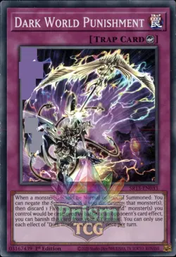 1st ed Dark World Punishment super rare SR13-EN033 Yugioh - Image 1