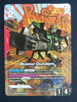 Buster Gundam GD01-046 LR alt art - Gundam Card #58B - Image 1
