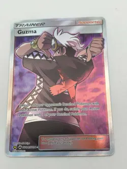 Guzma - SV84/SV94 - Pokemon Hidden Fates Sun & Moon Full Art Ultra Rare Card NM - Image 1