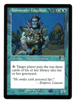 Magic the Gathering MTG Card: Ambassador Laquatus 23/143 Torment Set Rare! - Image 1