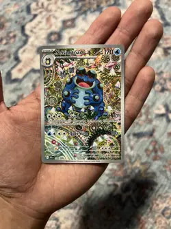 Pokemon TCG SV Black Bolt English Seismitoad #105/086 Illustration Rare Card - Image 3