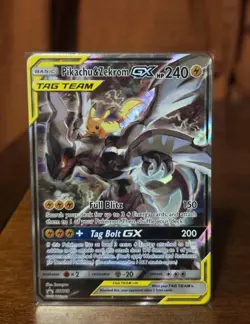 Pikachu & Zekrom GX Tag Team SM168 Pokemon TCG Black Star Promo Card NM - Image 3