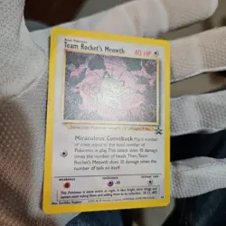 Team Rocket's Meowth Black Star | Wotc Promo | LP Last 35 Grade Ready Cards - Image 2
