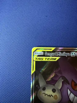 Pokemon Gengar & Mimikyu GX Alternate Full Art Holo Card 165/181 English Edition - Image 4