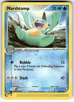 Marshtomp 40/109 Ruby and Sapphire NM Pokemon Card TCG - Image 1