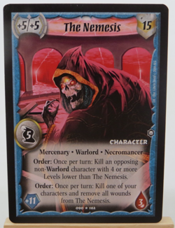 WARLORD Saga of the Storm CCG Mercenary Character Card THE NEMESIS 090/162 - Image 1