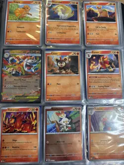 Mega Evolution Set 132/132 Cards Pokemon TCG Charizard Binder Included Near Mint - Image 4