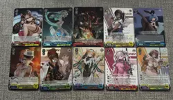 Weiss Schwarz Azur Lane & Nikke SR and Sealed Promo English Card Lot -NM/M 15 - Image 1