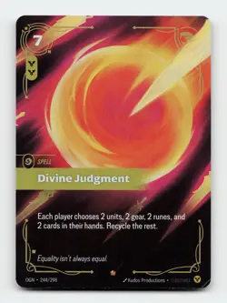 Divine Judgment 244/298 Riftbound Origins League of legends Card - Image 1
