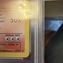Dark Charizard 1st Edition Non-Holo Rare Card 21/82 PSA 6 - Image 4