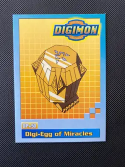 Digi-Egg of Miracles Magnamon Digimon Card Toy Exclusive Promo 1999 Bandai - Image 1